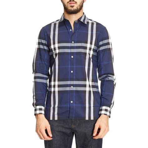 burberry navy shirt|burberry shirts for men uk.